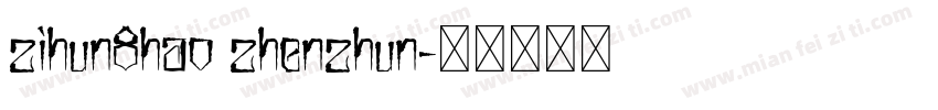 zihun8hao zhenzhun字体转换